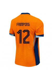 Nederland Jeremie Frimpong #12 Fotballdrakt Hjemme Klær EM 2024 Korte ermer